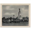 Guards passing Queen Victoria Memorial statue, ...