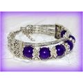 Sale Tibetan Silver Hill Tribe Deep Purple Bead...