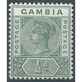 Gambia 1898 SG37 1/2d Dull Green Mounted Mint ....