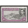 Ascension 1944 SG47b 10/- Black & Bright Purple...