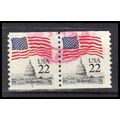 Used 2115a 22c U.S. Flag Fine CNP Left 3 PA0603