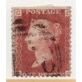 Sg43 1d red plate 175 USED " O G" (reds)