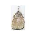 Quartz Crystal Stainless Steel Wire Wrap Gemsto...