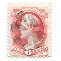 USA 1870 NATIONAL BANK NOTE LEFT 6C CORK CANCEL...