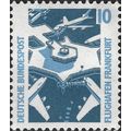 GERMANY, Frankfurt Airport, blue 1989, 10pf, #6