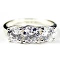 Cubic Zirconia, 925 Sterling Silver Ring, SR255