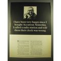 1965 Bulova Accutron Watches Ad - I Have Been Very Happy