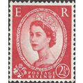 GB, QE II Wilding definitive, red 1957, 2½d