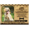 Golden Retriever Engraved Wood Picture Frame Ma...