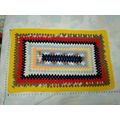 Fall/Autumn Afghan - 25" x 40" Orange/Yellow Br...