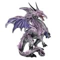 Purple Dragon Protector Gothic fantasy figurine...