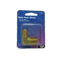 Male Brass Hose Elbow 1/2' I.D. Hose x 3/8" Mal...