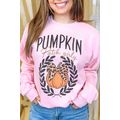 Pink Leopard Bowknot Pumpkin Graphic Halloween ...