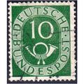 Germany 1951 Sg 1050 10pf GREEN fine used (U102)