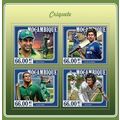 MOZAMBIQUE 2015 SHEET MNH CRICKET SPORTS DEPORT...