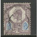 GB 1902 - 11 KEV11 5d Purple / blue used Wmk 49...