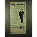 1974 Damart Thermawear Ad - Defy the Cold