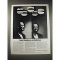 1990 Lightolier Lighting Ad - Juan Montoya, on lighting
