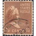 USA, PEOPLE, Martha Washington, brown 1938, 1c