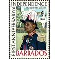 Barbados 1967 Independence 1st 4c Unmounted Min...