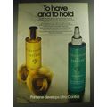 1974 Pantene Hair Products Ad - To have and to hold