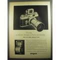 1956 Argus C-44 Camera Ad - Presenting an American masterpiece of precision