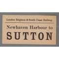 LONDON BRIGHTON & SOUTH COAST RAILWAY LUGGAGE L...