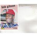 BOB GIBSON 1959 AUTOGRAPHED ST. LOUIS CARDINALS...