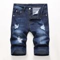 Men's Denim Shorts Distressed Ripped Half Pants...
