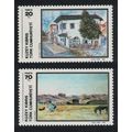Turkish Cyprus Art Paintings 3rd series 2v 1984...