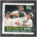 AUS 2007 50c 'AUSTRALIA WINS THE ASHES' FINE US...