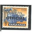 Tanzania QE11 1965 5c Ultramarine & Yellow Oran...