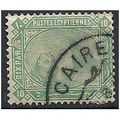 Egypt 1884 SG52 10 paras Green Fine Used .. .