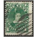 Newfoundland 1887 SG50 1c Blue-Green Good/Fine ...