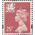 WALES, QE II, Machin, salmon pink 1993, 25p, #2