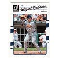 Miguel Cabrera 2017 Donruss card 93 –Tigers