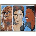 2013 SCOUNDRELS STAR WARS CHEWBACA HAN SOLO LAN...