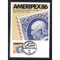 Souvenir Card 2145 AMERIPEX '86 Box0399