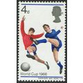 1966 World Cup Football 4d Red Purple Blue Fles...