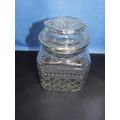 Anchor Hocking Wexford Clear Glass Square Canis...