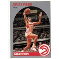 1990-91 Hoops Spud Webb basketball card #35 -Hawks
