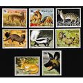 Rwanda Cats Dogs Carnivorous Animals 8v 1981 MN...