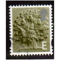ENGLAND 10x 'E' 'OAK TREE' (EN8) FINE USED (EBI...