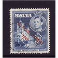 MALTA 1948 SG240 3d BLUE FINE USED #3