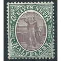 St Kitts-Nevis 1903 SG1 1/2d Dull Purple & Gree...