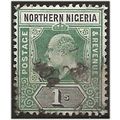 Northern Nigeria 1902 SG16 1/- Green & Black Fi...