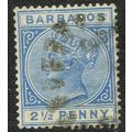 Barbados 1882 2½d Deep Blue SG94 GU