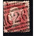 Sg43 1d red plate 134 fine used (G B ) (PR8)
