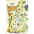 United States NEW HAMPSHIRE Map Postcard (Easte...