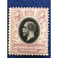 East Africa & Uganda KGV 1912 50c Black & Lilac...